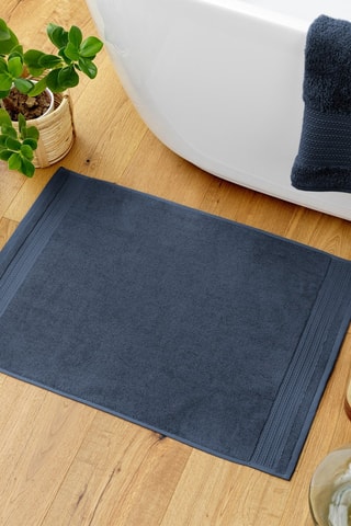 Tappetino bagno in cotone Garance - Notte - 50 x 70 cm
