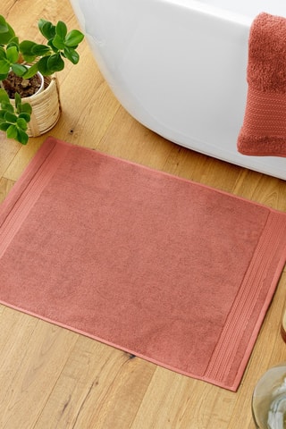 Tappetino bagno in cotone Garance - Terracotta - 50 x 70 cm