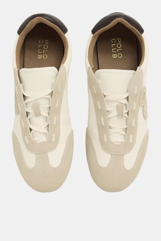 Baskets en cuir suédé - Beige