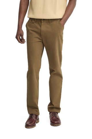 Pantalon regular - Camel