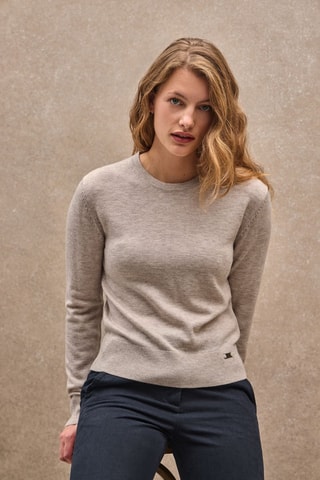 Pull en mérinos - Blanc