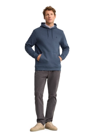 Sweat polaire à capuche - Bleu