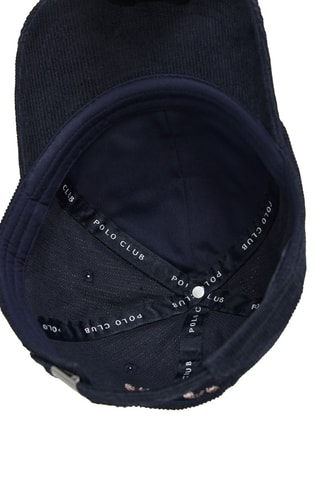 Casquette en velours - Bleu marine