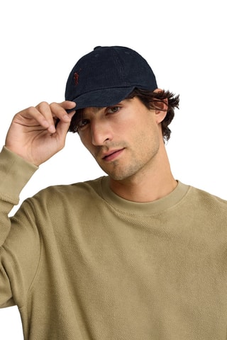 Casquette en velours - Bleu marine