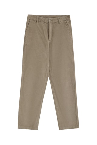 Pantalon relaxed en velours - Beige
