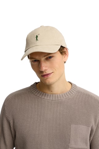 Casquette en velours - Beige