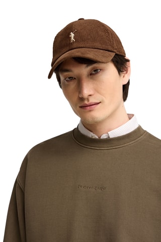 Casquette en velours - Marron