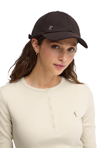 Casquette en laine - Marron foncé