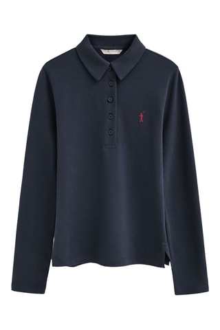 Polo slim - Bleu marine