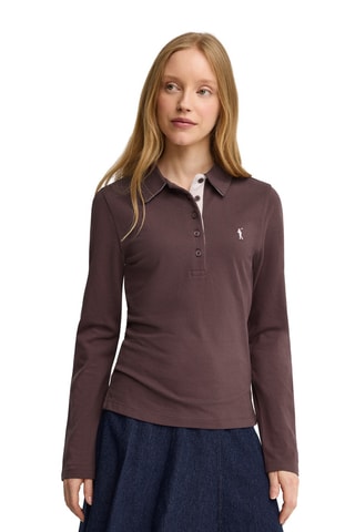 Polo slim - Marron foncé