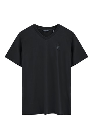 T-shirt droit - Noir