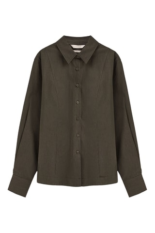 Chemisier slim - Marron