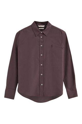 Chemisier regular - Marron foncé