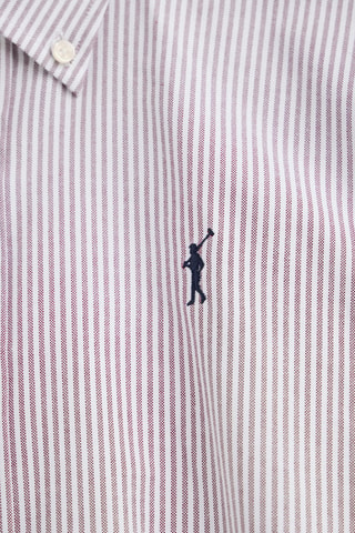 Chemise regular - Blanc et rouge