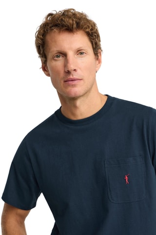 T-shirt droit - Bleu marine