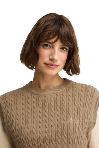Pull sans manches - Marron