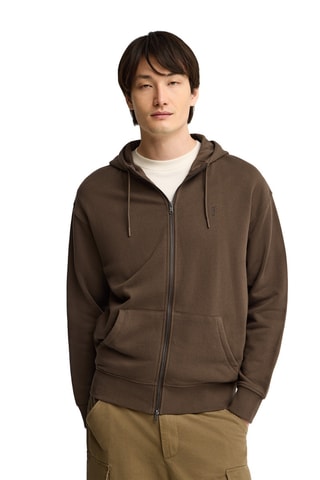 Sweat polaire à capuche - Marron