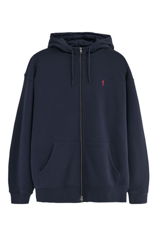 Sweat polaire à capuche - Bleu marine