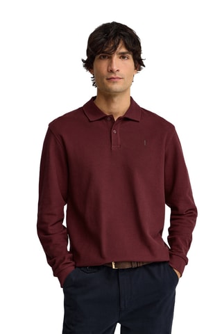 Polo loose - Rouge foncé
