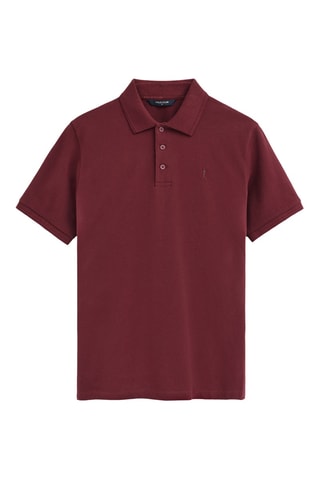 Polo regular - Rouge foncé