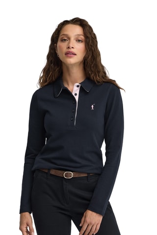Polo slim - Bleu marine