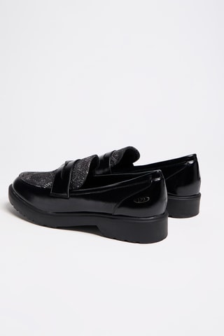 Mocassins Magenta - Zwart