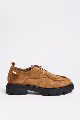 Nubuck Platform Derby’s Magneux - Camel