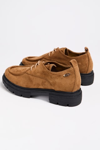 Nubuck Platform Derby’s Magneux - Camel