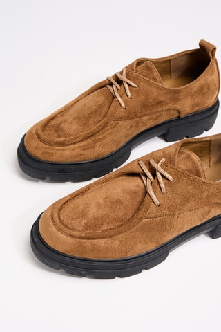 Nubuck Platform Derby’s Magneux - Camel