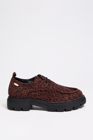 Leren Platform Derby's Magneux - Bruin