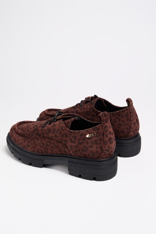 Leren Platform Derby's Magneux - Bruin