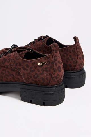 Leren Platform Derby's Magneux - Bruin