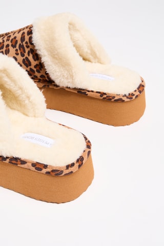 Gevoerde Platform Clogs Malroy - Bruin