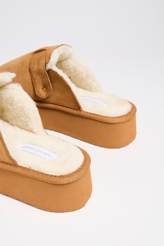 Gevoerde Clogs Mandray - Camel