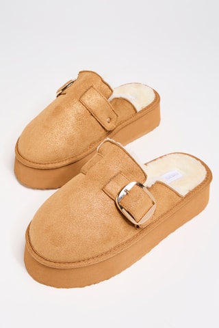 Gevoerde Clogs Mandray - Camel