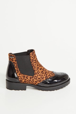 Botines Mirka - Negro y marrón