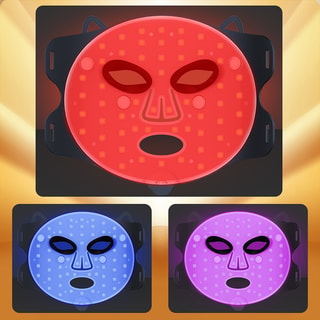 Maschera facciale tattile trattamento luce LED in silicone