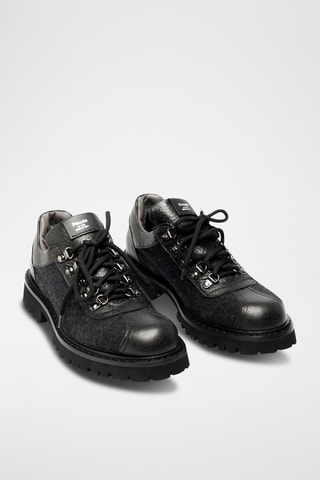 Derbies de piel bovina - Gris