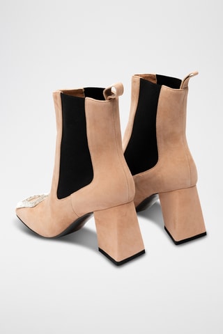 Botines Chelsea de piel bovina - Rosa