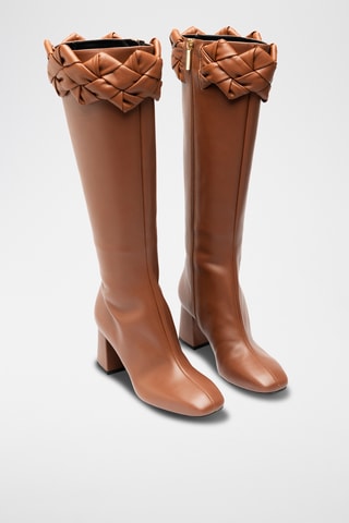 Botas de piel bovina - Marrón