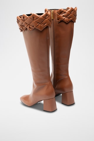 Botas de piel bovina - Marrón