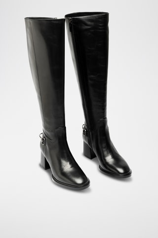 Botas de piel bovina - Negro