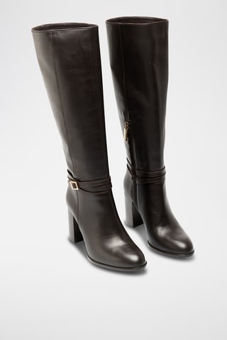 Botas de piel bovina - Marrón