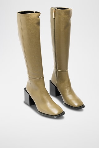 Botas de piel bovina - Marrón