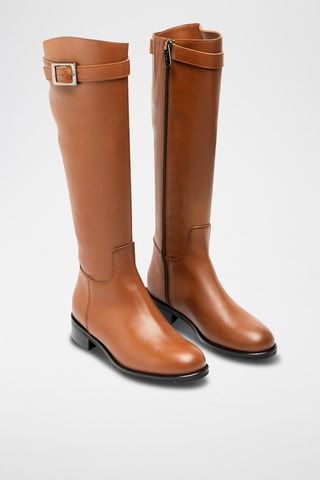 Botas de piel bovina - Camel