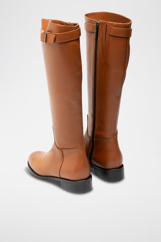 Botas de piel bovina - Camel