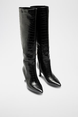 Botas de piel bovina - Negro