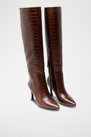 Botas de piel bovina - Marrón