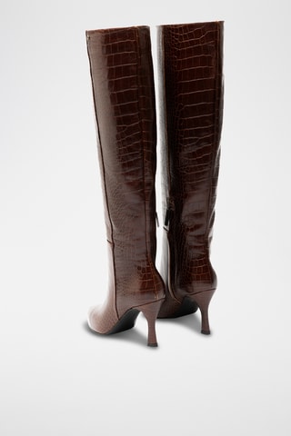 Botas de piel bovina - Marrón