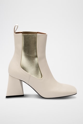 Botines Chelsea de piel bovina - Blanco